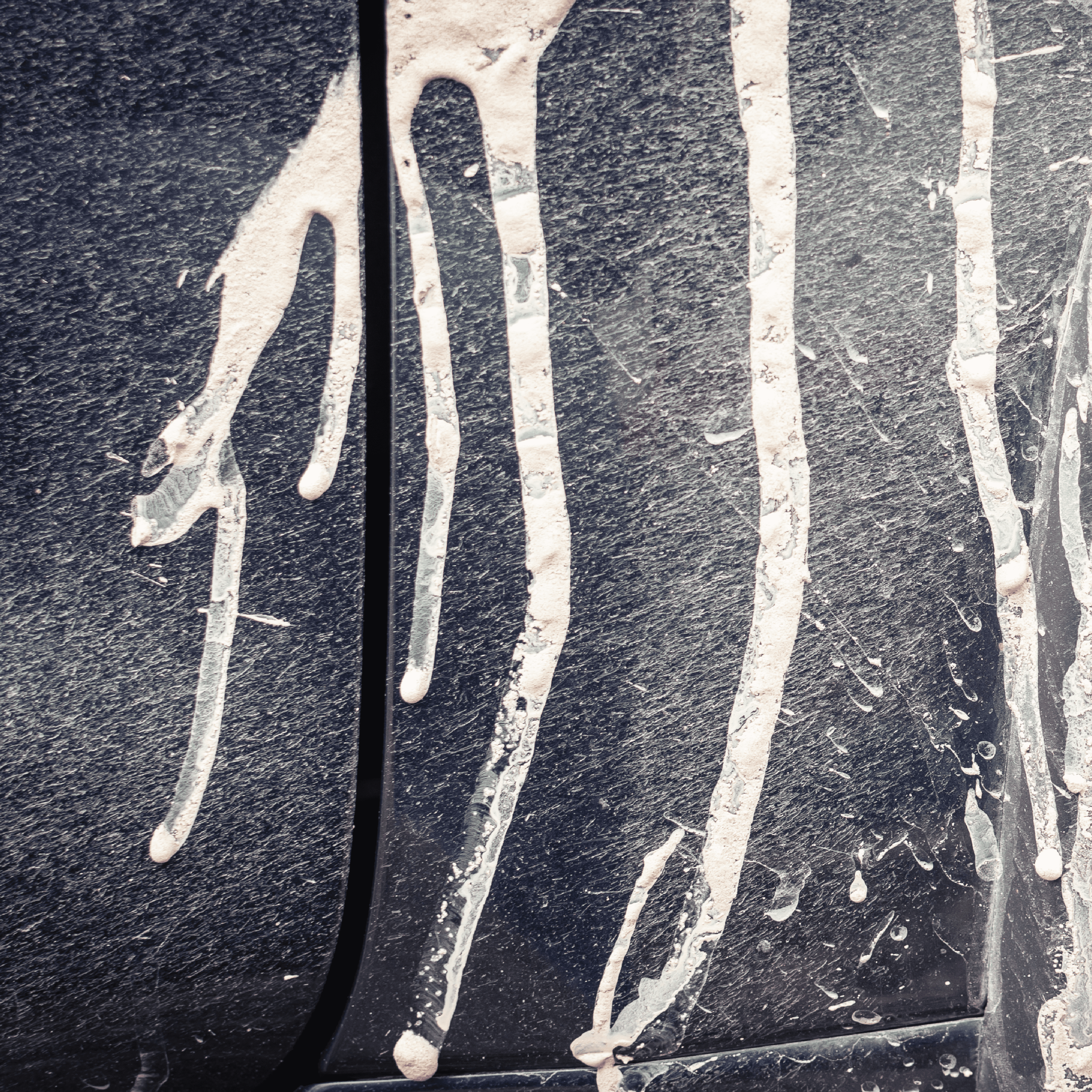 vehicle with stains on paint